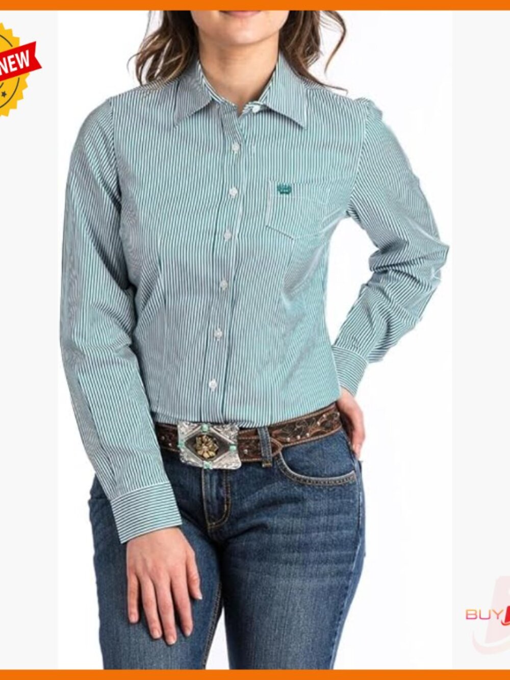 Tencel Blend Long Sleeve Button Down Shirt With Chest Pocket